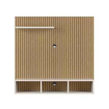 Imagem de Painel Tv Smart 32 Polegadas Gold Ripado com Nichos - casa decor, off 