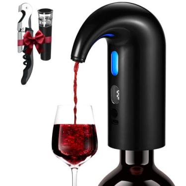 Imagem de Aerador, decantador e dispensador elétrico de vinho BLUBYEES 3 em 1
