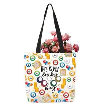 Imagem de TOBGBE Bolsa Lucky Gambling This Is My Lucky Bag Money Game Lover Gifts Betting Players Winner Shoulder Gambler Handbag, Bolsa Lucky Bi-go M Te