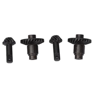 Imagem de Sluffs Helical Gear Axle Differential Set Black Remote Control Front and Rear Axle Gear Steel Axle Differentials Gear for Traxxas 1/18 TRX4M RC Vehicle