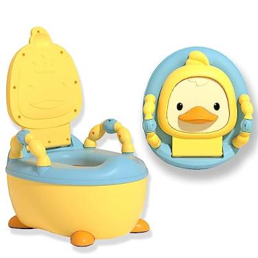 Imagem de TOPAMIX Troninho Sanitário Infantil | Patinho Feliz Amarelo para Meninos Bebês e Crianças | Antiderrapante | Ideal para Desfralde Confortável e Seguro