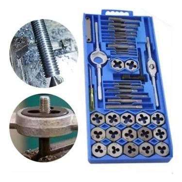 Imagem de Jogo M4Cho Longo/Tipo T Cossinete Tarraxa Fazer Rosca 40Pçs