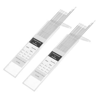 Imagem de HARFINGTON 20 peças de eletrodos de tungstênio para soldagem TIG 1/40.6 cm x 17.8 cm 0.7-0.9% zircônio para soldagem de aço inoxidável, liga de alumínio magnésio, fabricação de automóveis