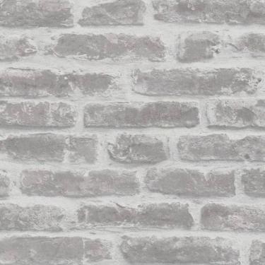 Imagem de Papel De Parede Jackie Tijolo Cinza 6827-20