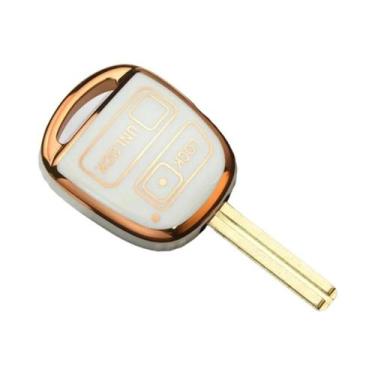 Imagem de Capa De Chave De Carro Toyota Shell Fob Case 2 3 Botões TPU Para Yaris