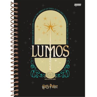 Imagem de Caderno Espiral Universitário 10 Matérias 200f Harry Potter Hogwarts Jandaia Estampa 2