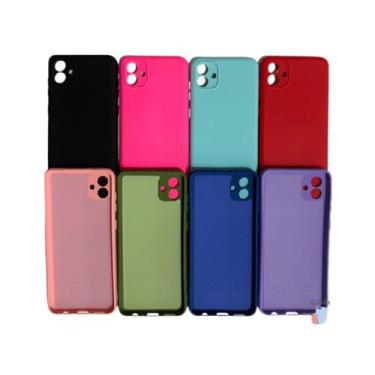 Imagem de Capa Aveludada Samsung A05 + Película 3D - Pink - Dsitrbuidora Brita