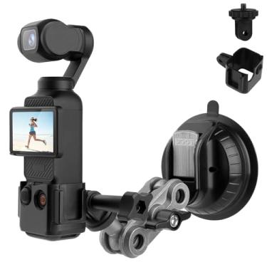 Imagem de Mippko Adaptador de expansão para suporte de câmera com 3 ventosas para para-brisas de carro, compatível com DJI OSMO Insta360 X4 /X3/ X2/ X1/ R/RS/Go2 Gopro Hero 13/12/11/10/9/8/7/6/5/Max/Fusion/Mini