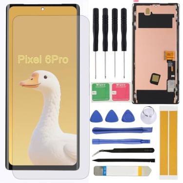 Imagem de Substituição de tela LCD para Google Pixel 6 Pro GLUOG G8VOU 17.0 cm Display LCD Touch Screen Digitalizador com moldura, ferramentas de reparo
