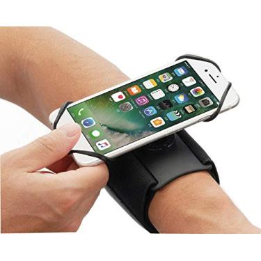 Imagem de Suporte de telefone esportivo para corrida com antebraço ajustável 180° para iPhone Xs Max 8 7 6 Plus Galaxy S8 S9 S10 A10 A20 Note10 J8 J2 LG Stylo 4 G8 G7 ThinQ Google Pixel 3a OnePlus 7, Preto