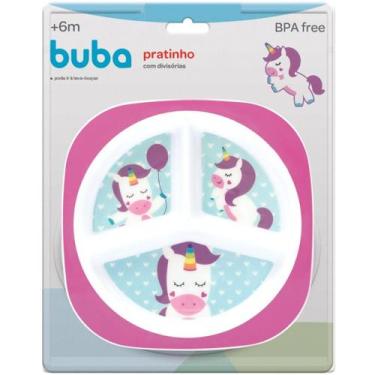Imagem de Prato Com 3 Divisórias Animal Fun Introdução Alimentar Bebê Infantil B