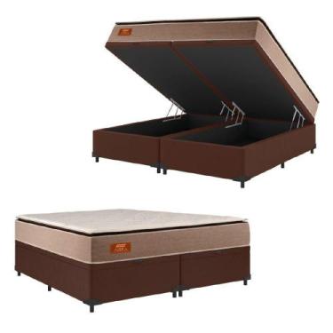 Imagem de Cama Box Baú Casal King Gazin Colchão Com Molas Ensacadas - GAZIN COLC