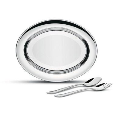 Imagem de Travessa Prato Inox Salada Pegador Buena Tramontina 64700210, 0