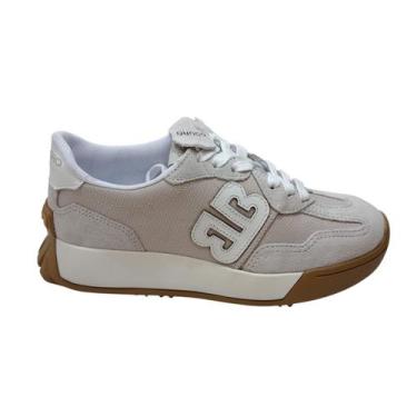 Imagem de Tênis Bottero Em Couro Camurça e Lona Solado Antiderrapante, 38, Bege