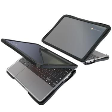 Imagem de UZBL Capa rígida Air para HP G11 Chromebook 35.6 cm, capa rígida transparente K-12 à prova de estudantes (pacote com 1)