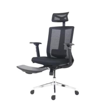 Imagem de Cadeira Escritório Presidente Ergonômica Premium Zen Com Apoio De Pés E Cabeça Suporta Até 180kg Preto