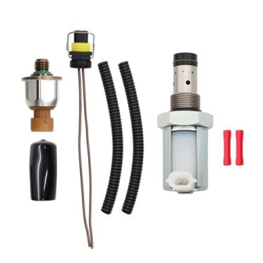 Imagem de Nakkaa ICP IPR Regulador de pressão de combustível 6.0 IPR Válvula Powerstroke com sensor compatível com E350 E450 Excursion 250 350 450 550 Super Duty 6.0L 2004-2010 5C3Z9C968CA 3C3Z9C968AA