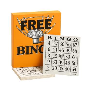 Imagem de Mega Bloco Bingo PREMIUM - 1 Bloco com 100 Folhas - Série Exclusiva com 1500 Combinações - Laranja