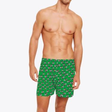 Imagem de Kit Samba-Canção e Par de Meia Lupo Nintendo Urban Luigi, M/G, Verde