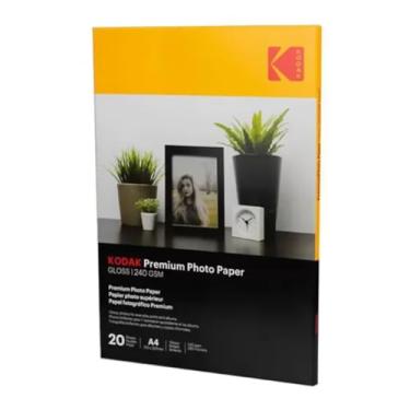 Imagem de Kodak Papel fotográfico premium Inkjet (20 folhas, A4, 240 g)