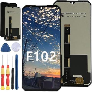 Imagem de Yuxyiony Nova tela de substituição para tela LCD Fossibot F102 e acessórios de ferramenta de substituição