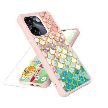 Imagem de Capa compatível com FOXXD Foxx Miro S67 5G [com protetor de tela de vidro temperado][efeito luminoso] para AirVoice S67 5G / C67/A67 capa de telefone