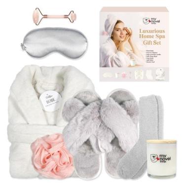 Imagem de Conjunto de presentes de spa My Novel Things: roupão de banho, máscara