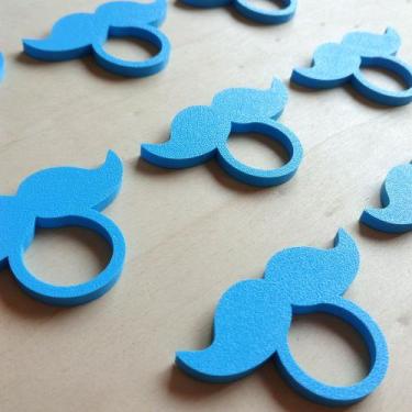 Imagem de 8 Argolas Para Guardanapo Bigode / Dia Dos Pais - Mesa Posta - Toque 3