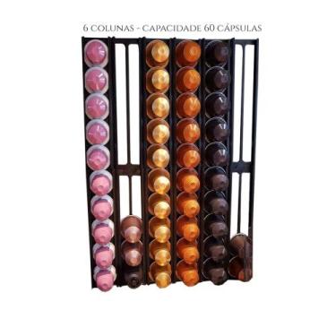 Imagem de Suporte Porta Cápsulas Nespresso Para Parede - 60 Capsulas - Toque 3D 
