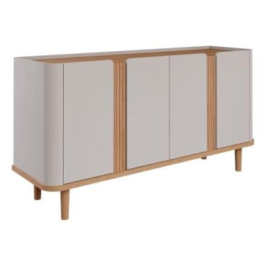 Imagem de Buffet para sala de jantar 4 portas Eva Cimol Off White/Nature