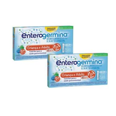 Imagem de Kit 2 Probiótico Enterogermina Crianças e Adulto Plus 5ml Embalagem Ec