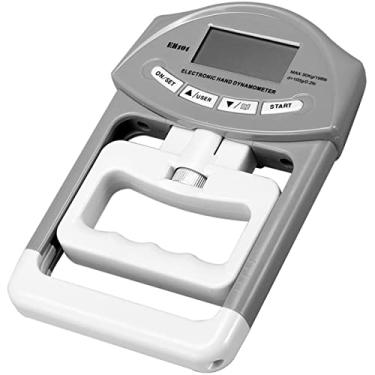 Imagem de Dinamômetro digital, medidor eletrônico de potência de mão, testador muscular de força, visor LCD de 90 kg/198 Ib, medidor de medição de força de aderência, potência de captura automática para testes