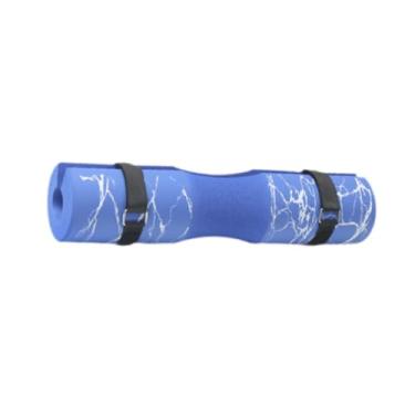 Imagem de Dynwave Almofada de agachamento com barra, suporte que permanece no lugar, almofadas antiderrapantes e seguras para agachamento, almofadas para barra de, Azul