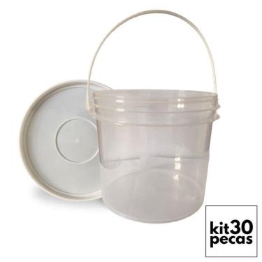 Imagem de Balde Transp 2.2L Alça Plast De Gelo 30 Pçs