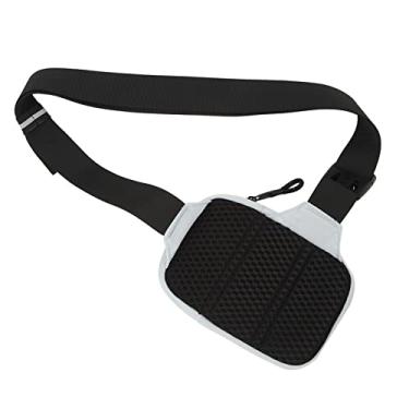 Imagem de Bolsa de Ombro Lateral, Bolsa de Peito Esportiva de Nylon à Prova d'água Ajustável para Viajar para Correr (Azul claro)