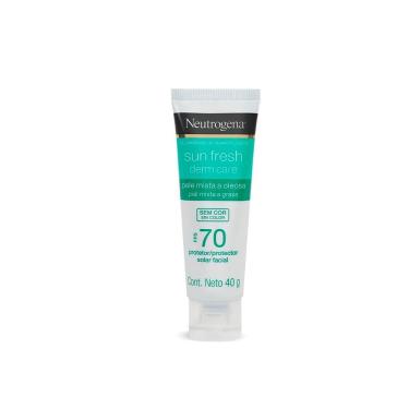 Imagem de Protetor Solar Facial Neutrogena Sun Fresh Derm Care FPS 70 Sem Cor 40g