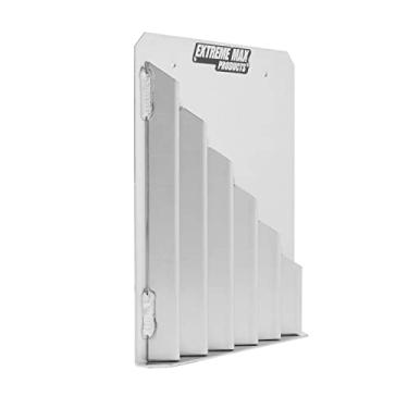 Imagem de Extreme Max 5001.6211 Dispensador de armazenamento com zíper de alumínio para montagem na parede, para reboque de corrida, garagem, loja, reboque fechado, transportador de brinquedos