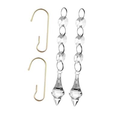 Imagem de UGPLM 36x Cristais Pendurados Enfeites de Natal Guirlanda Decorativa Centro de Mesa Acrílico Decoração de Festa de Casamento Enfeites Pendurados de Inverno, Style D