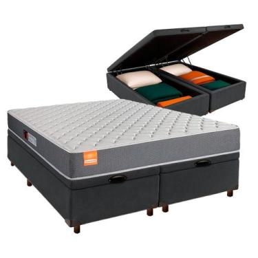 Imagem de Cama + Bau Blindado e Colchão D23 Queen - Inducol