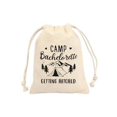 Imagem de BIG EVENTS Sacos de lembrancinhas de festa de despedida de solteira, sacolas de presente de caminhada, suprimentos de festa de casamento, conjunto de 10 barracas