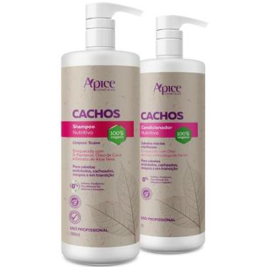 Imagem de Kit Apice Cachos Nutritivo Shampoo 1L Condicionador 1L