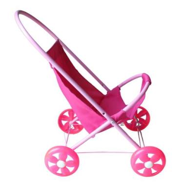Imagem de Carrinho De Boneca Bebê Reborn Sentando Brinquedo Azul Ou Rosa - Batag