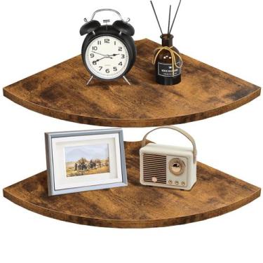 Imagem de Prateleira de canto para montagem na parede Homode Wood Floating 30 cm