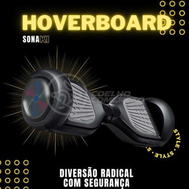 Imagem de Hoverboard Infantil Skate Elétrico Bluetooth - Preto Nº58