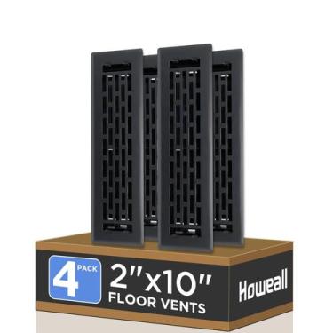 Imagem de Floor Register Howeall 2x10 cm, pacote com 4 unidades, Heavy Duty Walk
