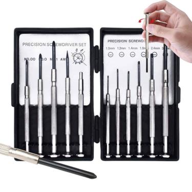 Imagem de Jogo Chave Precisão Reparo Relógio Relojoeiro Celular 11 Pçs