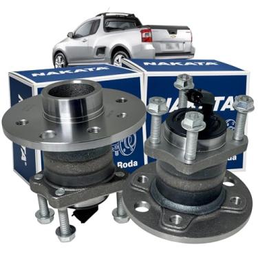 Imagem de Par Cubo de Roda Traseiro com Rolamento e Sensor ABS Compatível com Montana 2011 a 2018 NKF8174