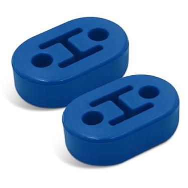 Imagem de DWARFOO 2 peças de cabide de escapamento de borracha, sistema de escape de silenciador, bucha isoladora de silenciador de escape automotivo resistente, acessórios universais de carro gancho de