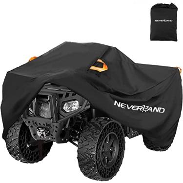 Imagem de NEVERLAND Capa para quadriciclos, impermeável, resistente, 4 rodas, capa quádrupla para todas as estações, proteção UV ao ar livre para Polaris Kawasaki, Yamaha, Suzuki, Honda (3GG)