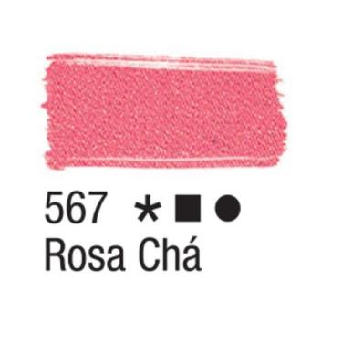 Imagem de Tinta Tecido Fosca 37ml Tons Clarinhos - Acrilex, 567 - ROSA CHá